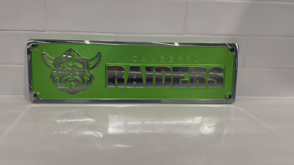 Canberra Raiders Machined Supporter Plate