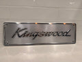 Kingswood machined display plate — raw machined aluminium