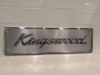 Kingswood machined display plate — raw machined aluminium